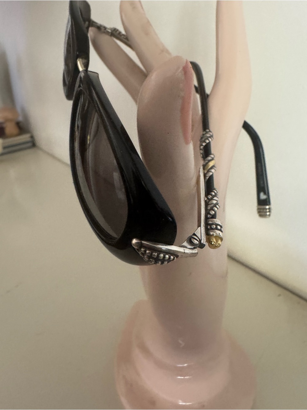 Brighton Ribbon in the Sky Sung Black Silver Scrollwork Retired - Picture 2 of 8